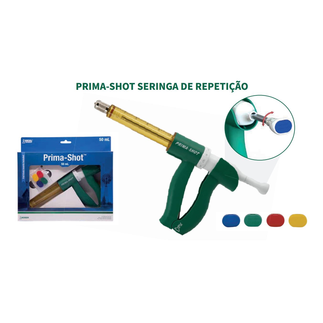 PRIMA-SHOT SERINGA DE REPETIÇÃO 50ml